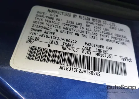 2018 Nissan Rogue Sport S from USA, damaged, VIN JN1BJ1CP2JW160242